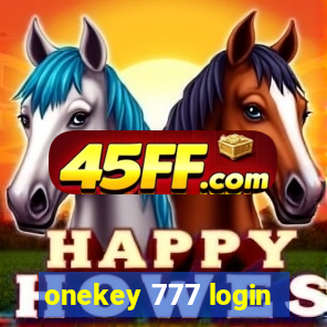 onekey 777 login